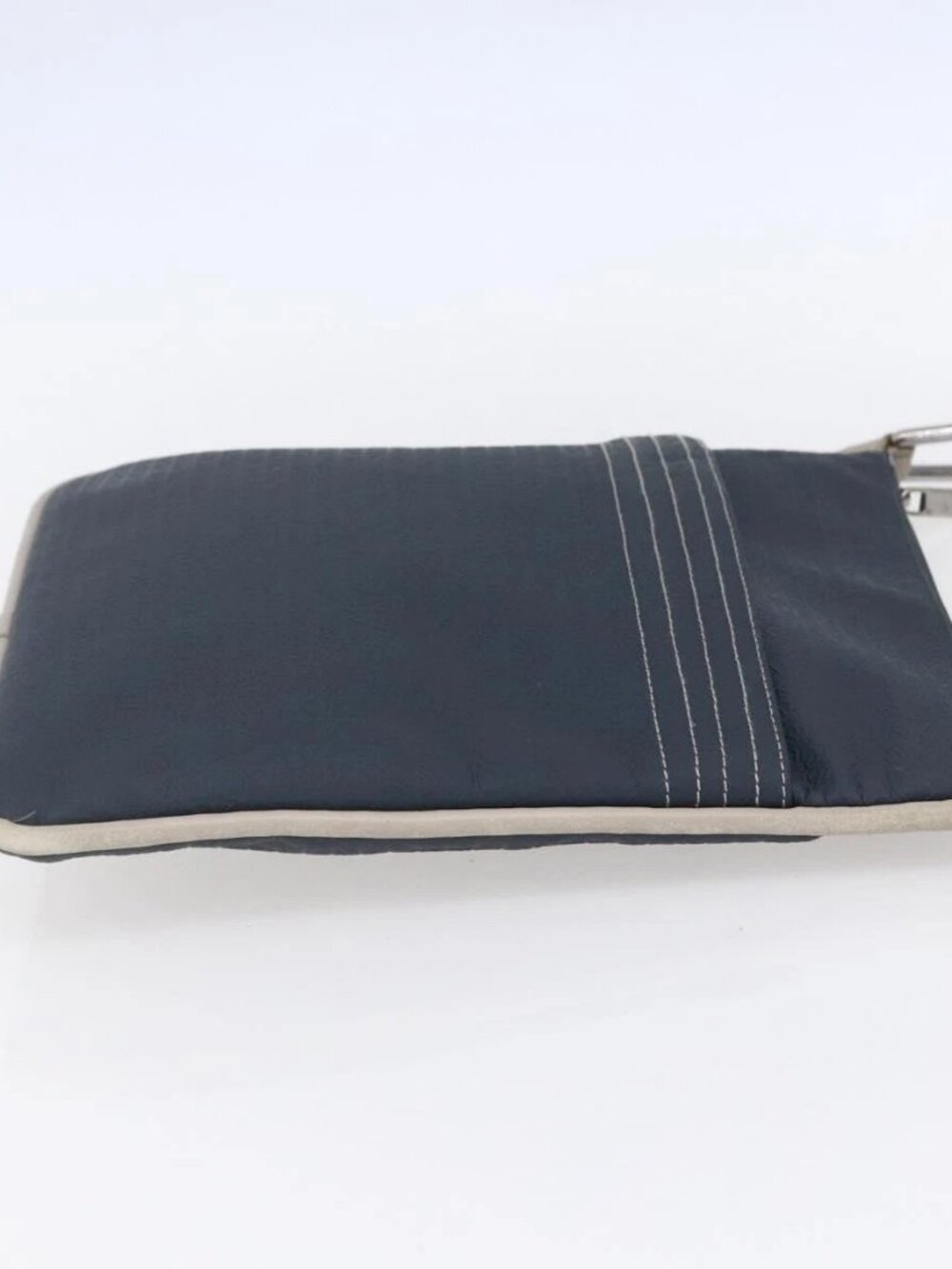 LOEWE anagram Shoulder Bag PVC Navy Silve - Picture 7 of 16